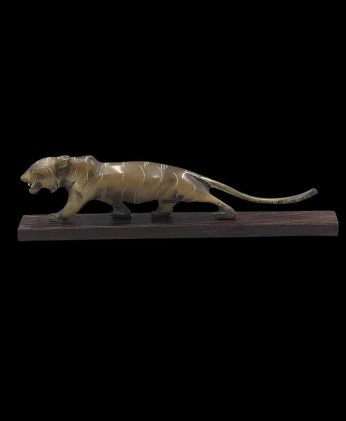Vintage Hand Carved Wooden Panther, Enlèvement ou Envoi