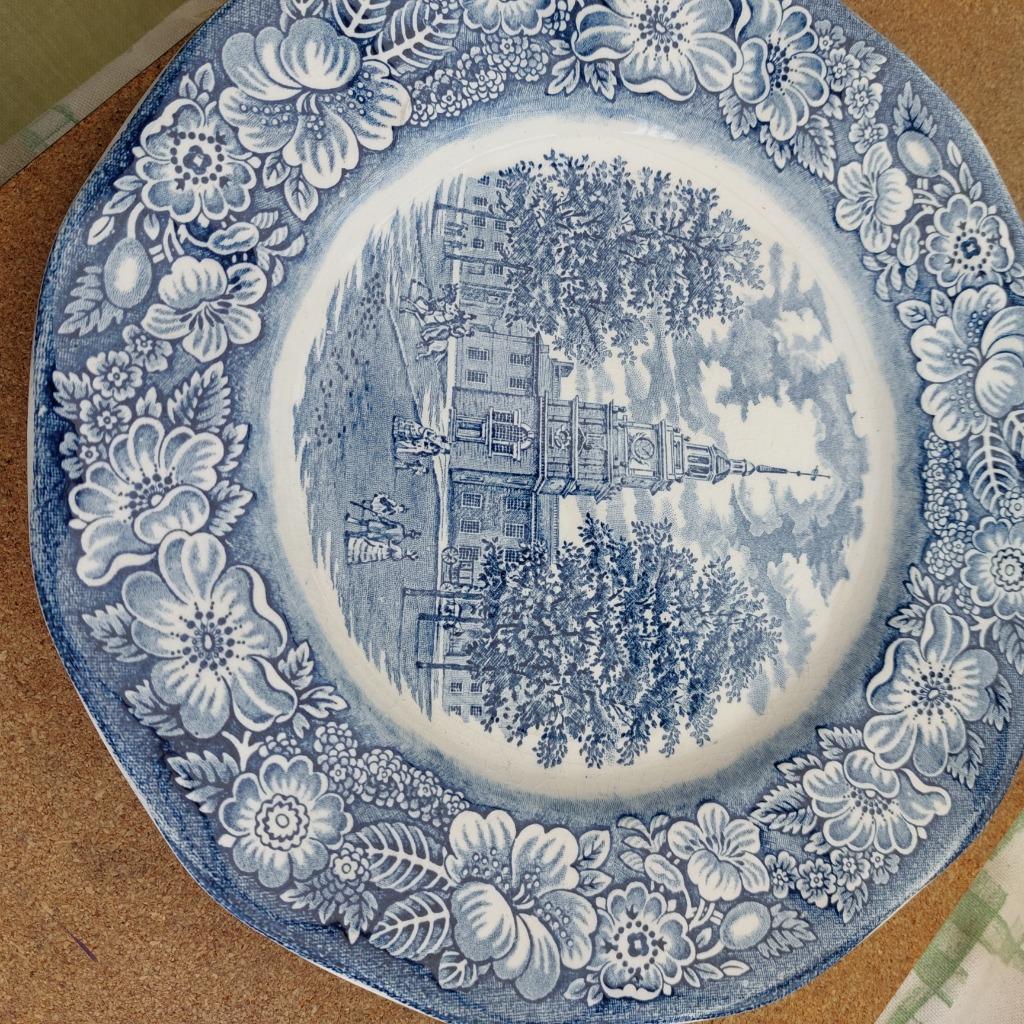Porselein antieke  borden, Verzamelen, Ophalen, Porselein