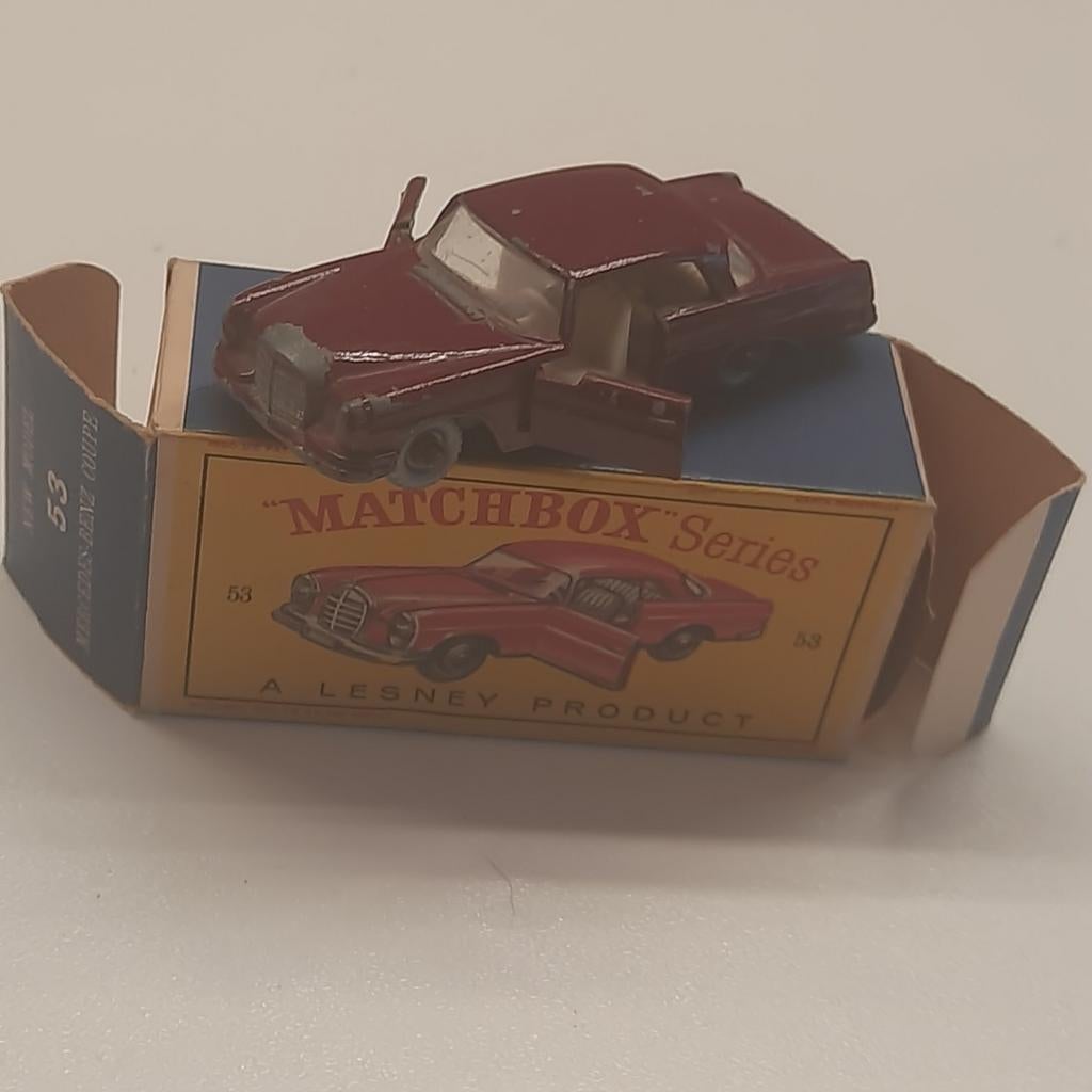 MATCHBOX UK nr.58: MERCEDES 220SE *VINTAGE*BOXED*, Ophalen, Gebruikt, Auto, Matchbox