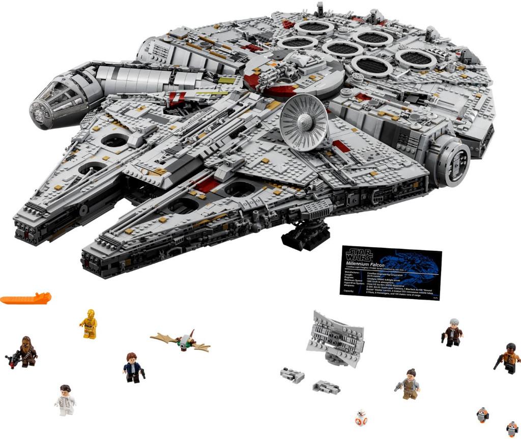 LEGO Star Wars UCS Millenium Falcon + Wicked Brick stand, Kinderen en Baby's, Speelgoed | Duplo en Lego, Ophalen, Zo goed als nieuw