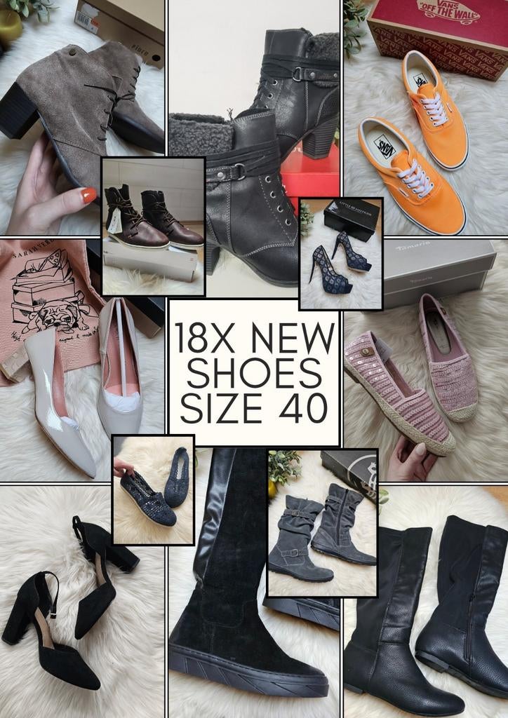 Groot lot nieuwe schoenen - maat 40, Kleding | Dames, Overige kleuren, Overige typen, Nieuw, Ophalen