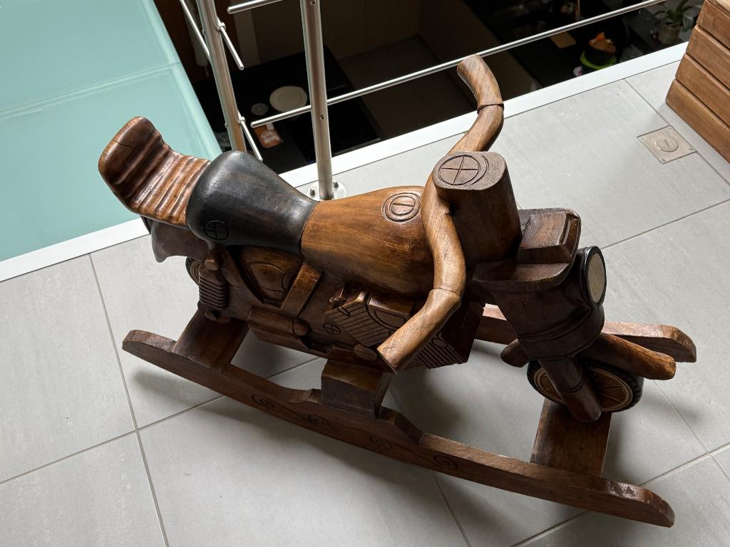 Houten Harley-Davidson schommel-motor uniek! Vinted!, Motoren, 2 cilinders, 1340 cc, Chopper, Particulier