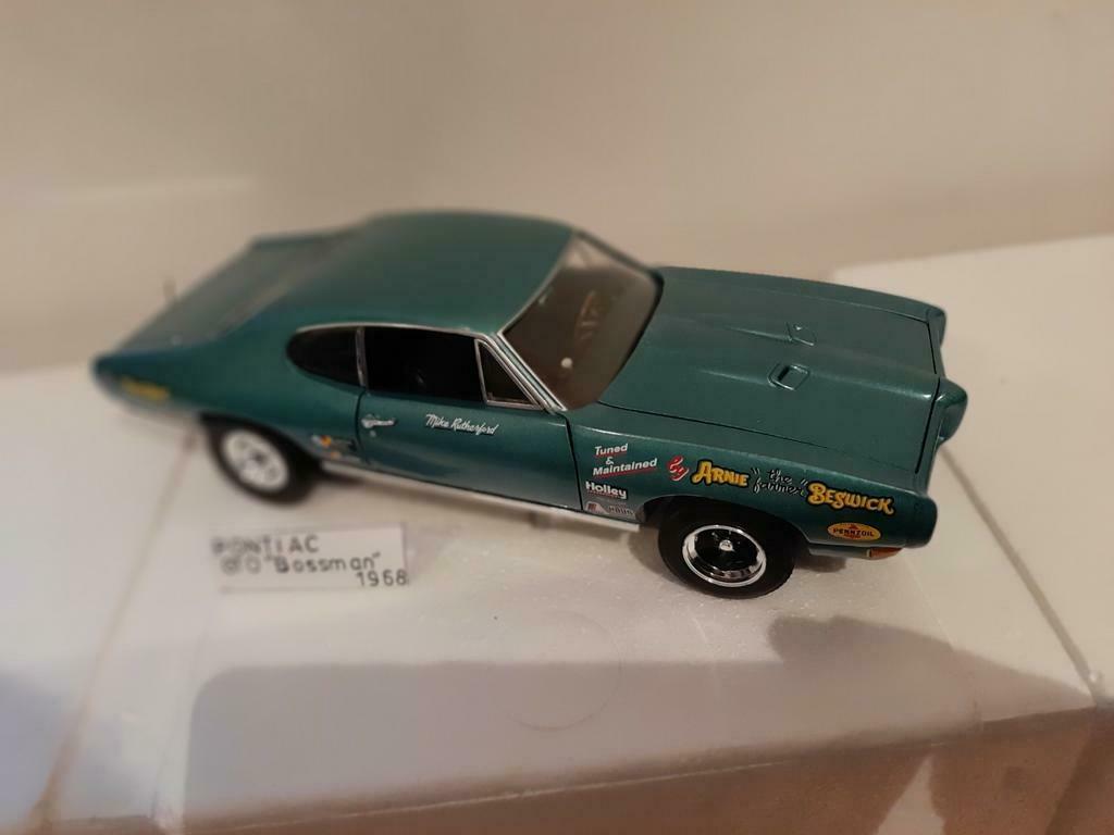 Pontiac GTO Bossman 1968 1/18 ERTL zonder doos, Antiek en Kunst, Ophalen of Verzenden