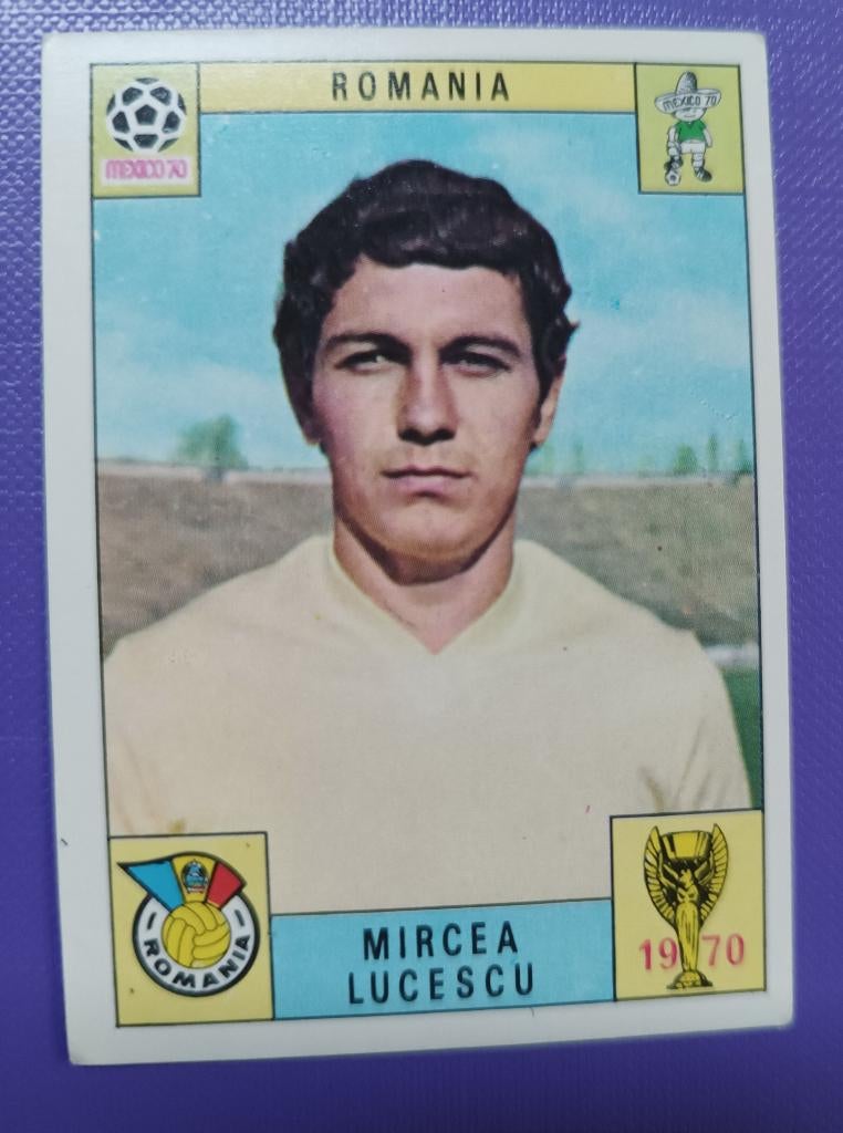 Carte  Panini  1970, Coupe du monde  foot Mexique LUCESCU, Envoi