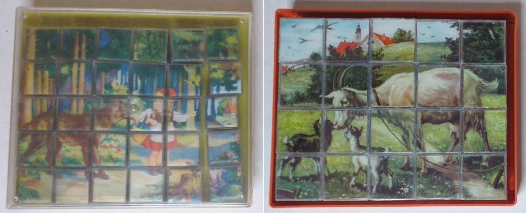 2 vintage blokkendozen - Herbart, West-Duitsland, Ophalen of Verzenden