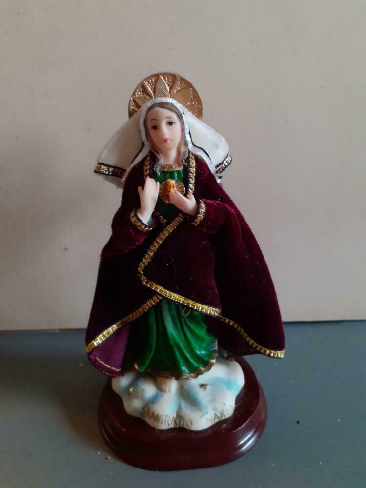 §Vierge en resine cape en tissu, Enlèvement ou Envoi