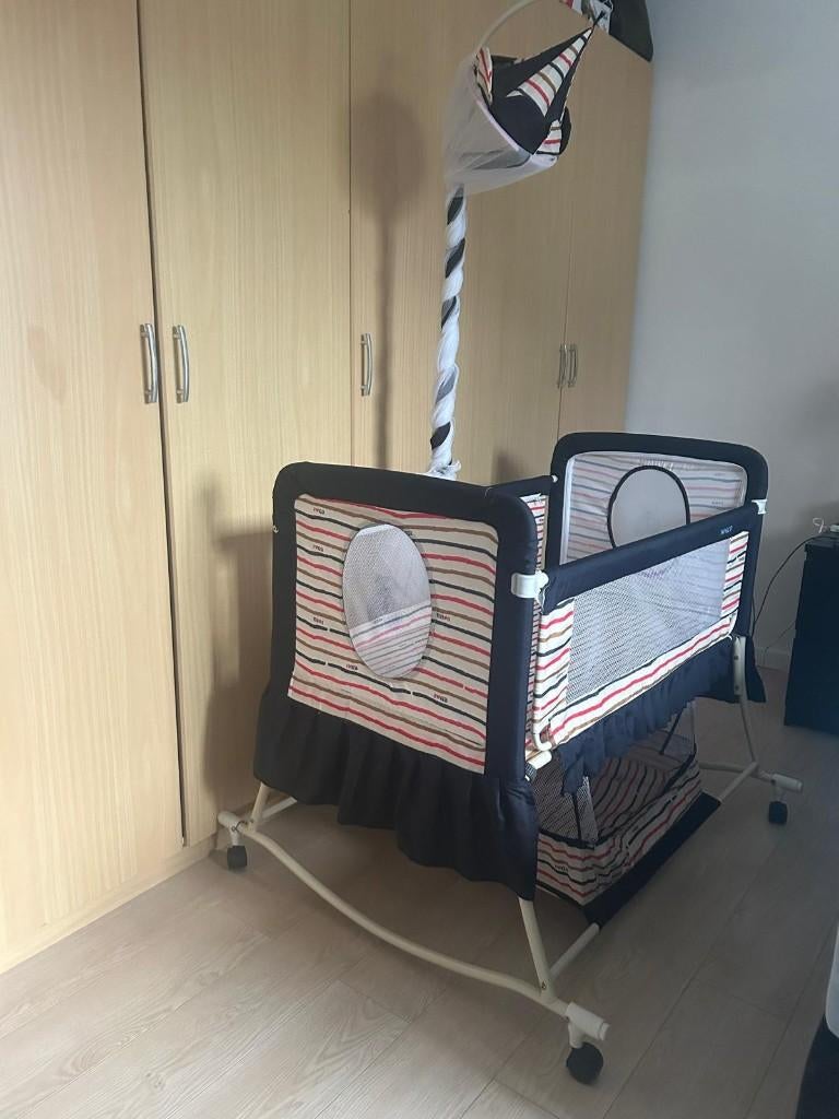 babybedje/ schommelbedje, Ophalen, Zo goed als nieuw, Lattenbodem, Minder dan 140 cm