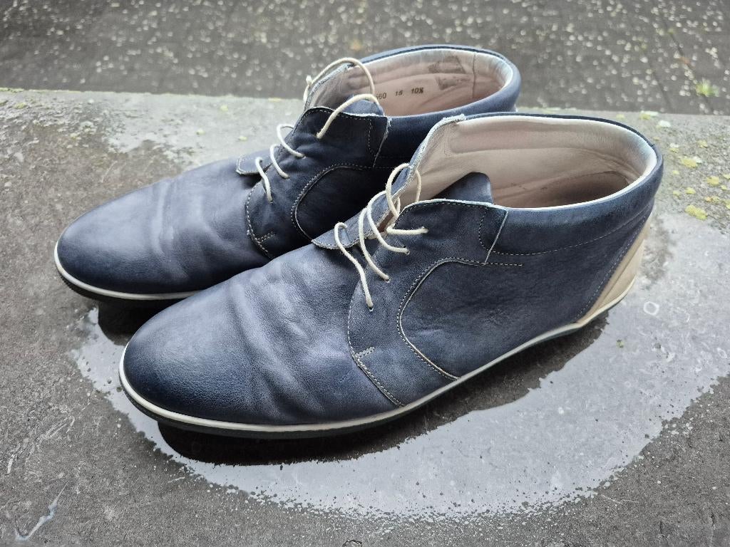 Halfhoge  schoen Floris van Bommel maat 44,5, Ophalen, Blauw, Floris van Bommel, Gedragen