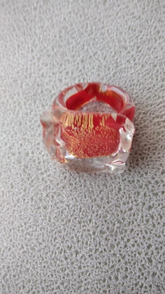 Ring in Murano glas, Handtassen en Accessoires, Ophalen of Verzenden