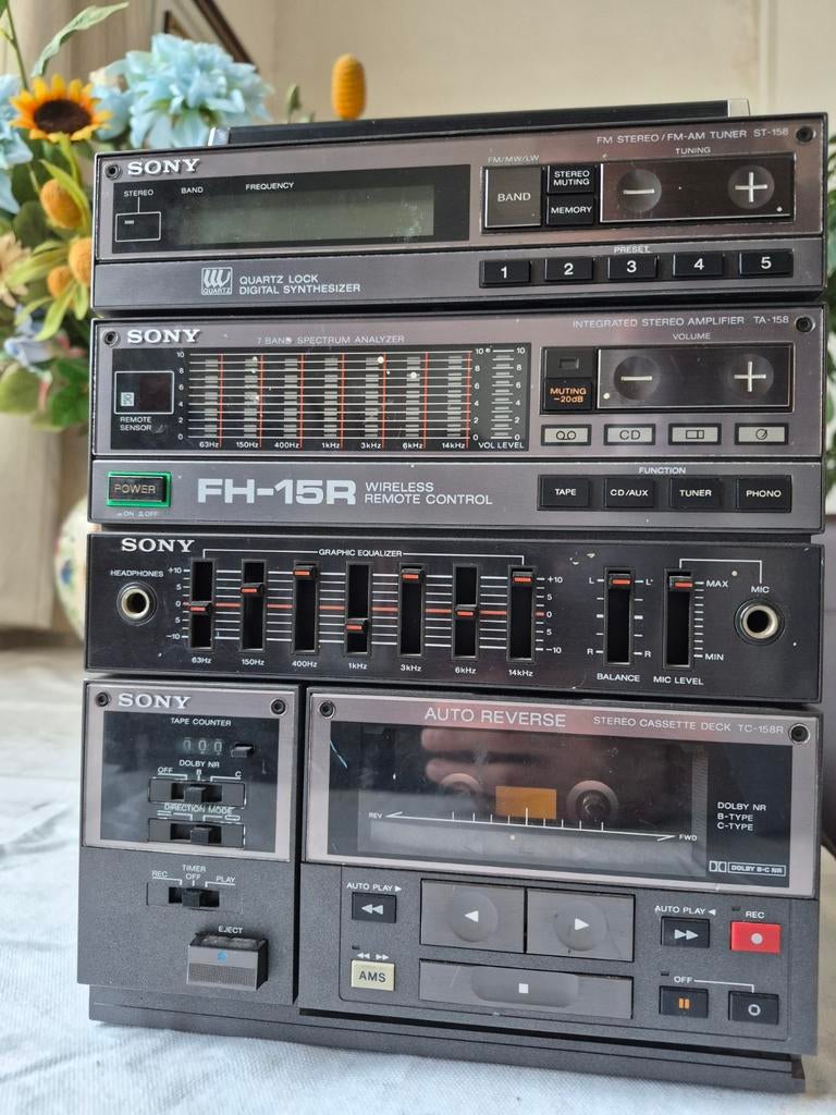 Chaîne Hi-Fi Sony vintage – FH-15R – look rétro, Audio, Tv en Foto, Stereoketens, Ophalen, Sony