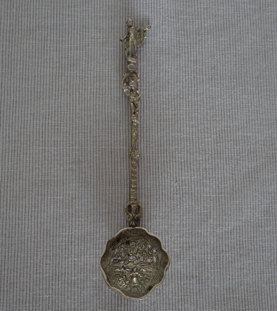 verzilverde lepel, Antiek en Kunst, Ophalen of Verzenden