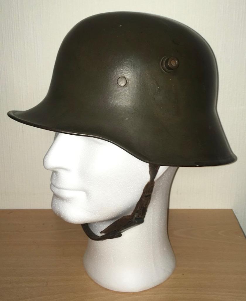 Duitse WO1 M18 Stahlhelm, Ophalen, Landmacht, Helm of Baret