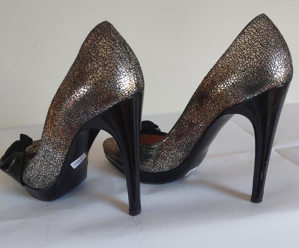 336C* Casadei - sexy high heels argent cuir 37, Autres couleurs, Chaussures à haut talons, Porté, Casadei