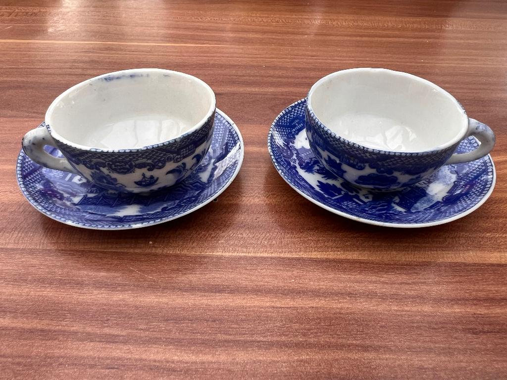 Blue Willow Japans serviesgoed, Antiek en Kunst, Ophalen of Verzenden