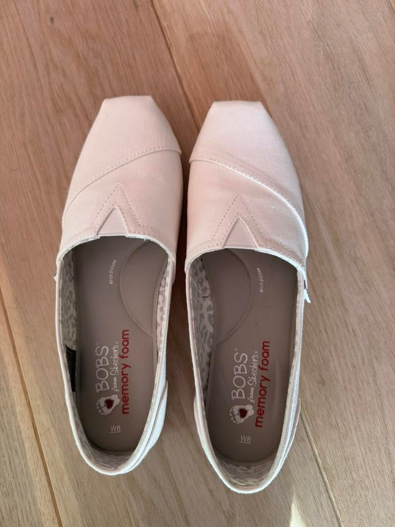Skechers bobs, Espadrilles, Wit, Ophalen of Verzenden, Zo goed als nieuw