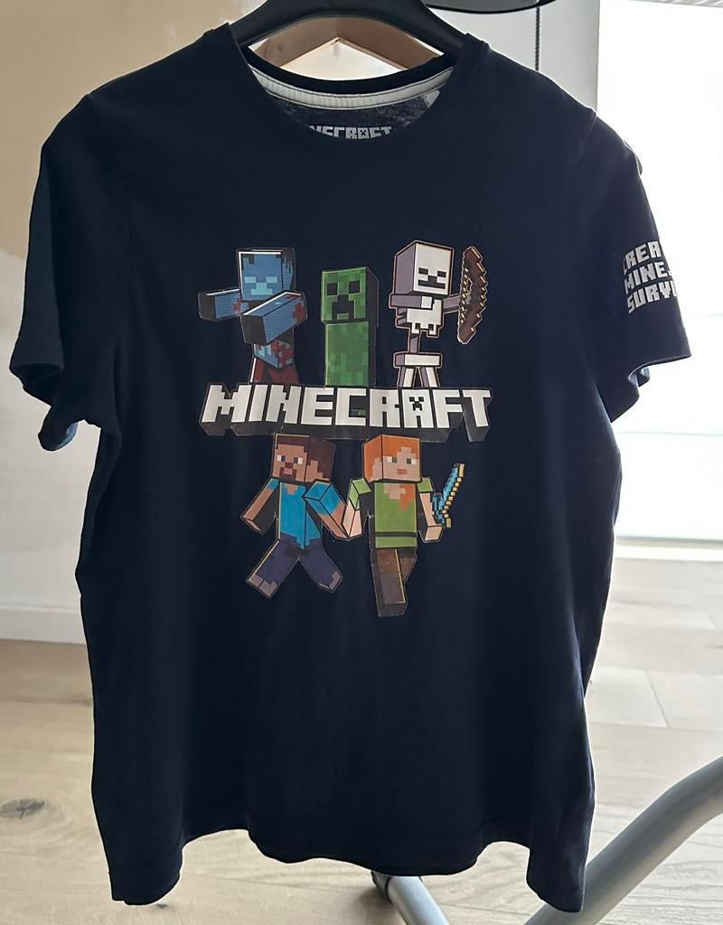 T-Shirt Minecraft maat 146/152, Kinderen en Baby's, Ophalen of Verzenden, Gebruikt