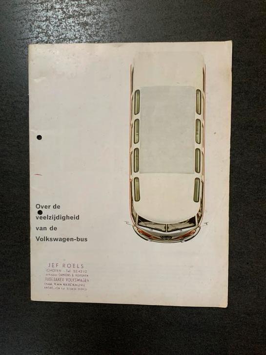 Vintage brochure Volkswagen bus Augustus 1963, Ophalen of Verzenden, Volkswagen