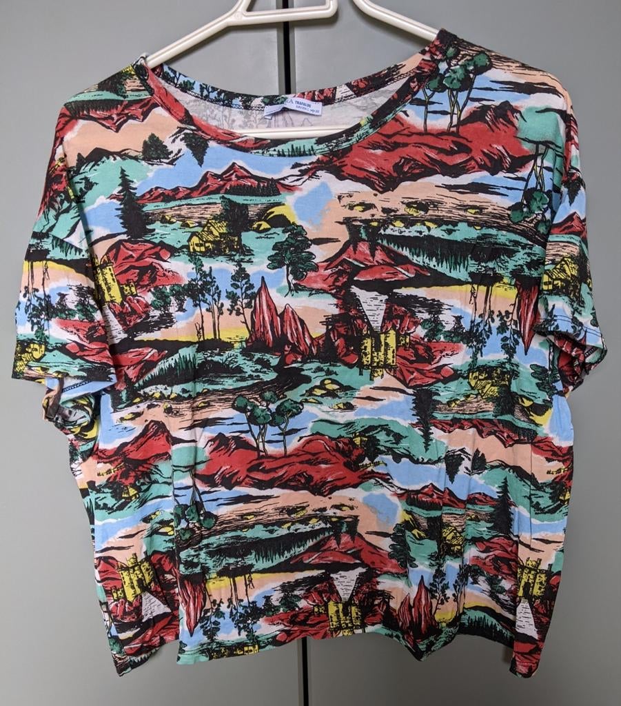 Zara, tshirt maat L, nieuw, Kleding | Dames, T-shirts, Overige kleuren, Zara, Maat 42/44 (L), Nieuw