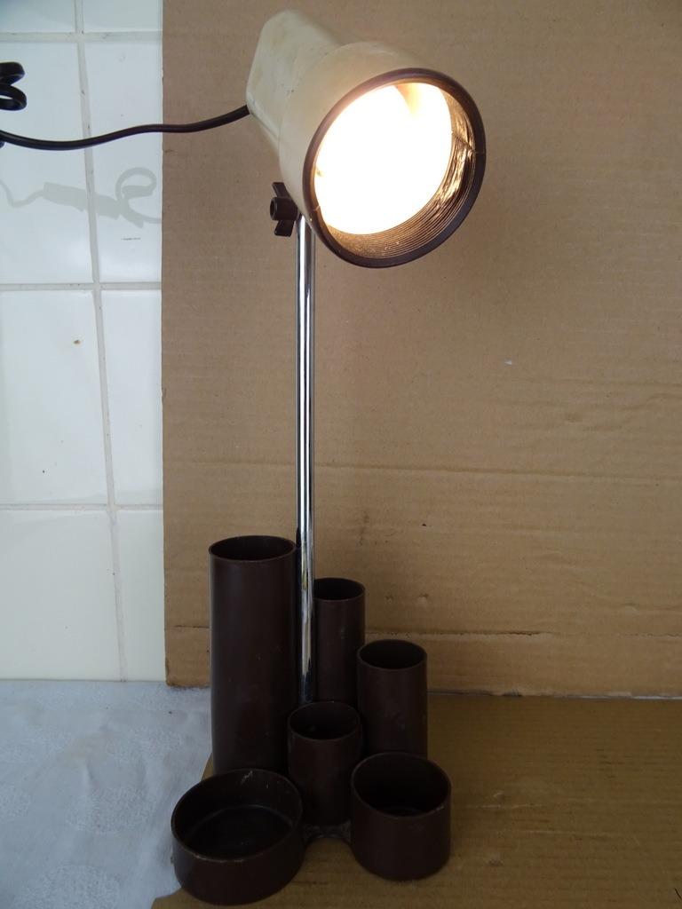 Vintage pennenbak bureaulamp pennenbak verlichting lamp 1970, Ophalen of Verzenden, Overige typen