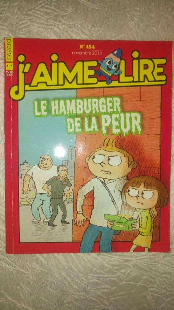 Bd j'aime lire le hamburger de la peur bayard n 454 11.2014, Enlèvement ou Envoi, Comme neuf