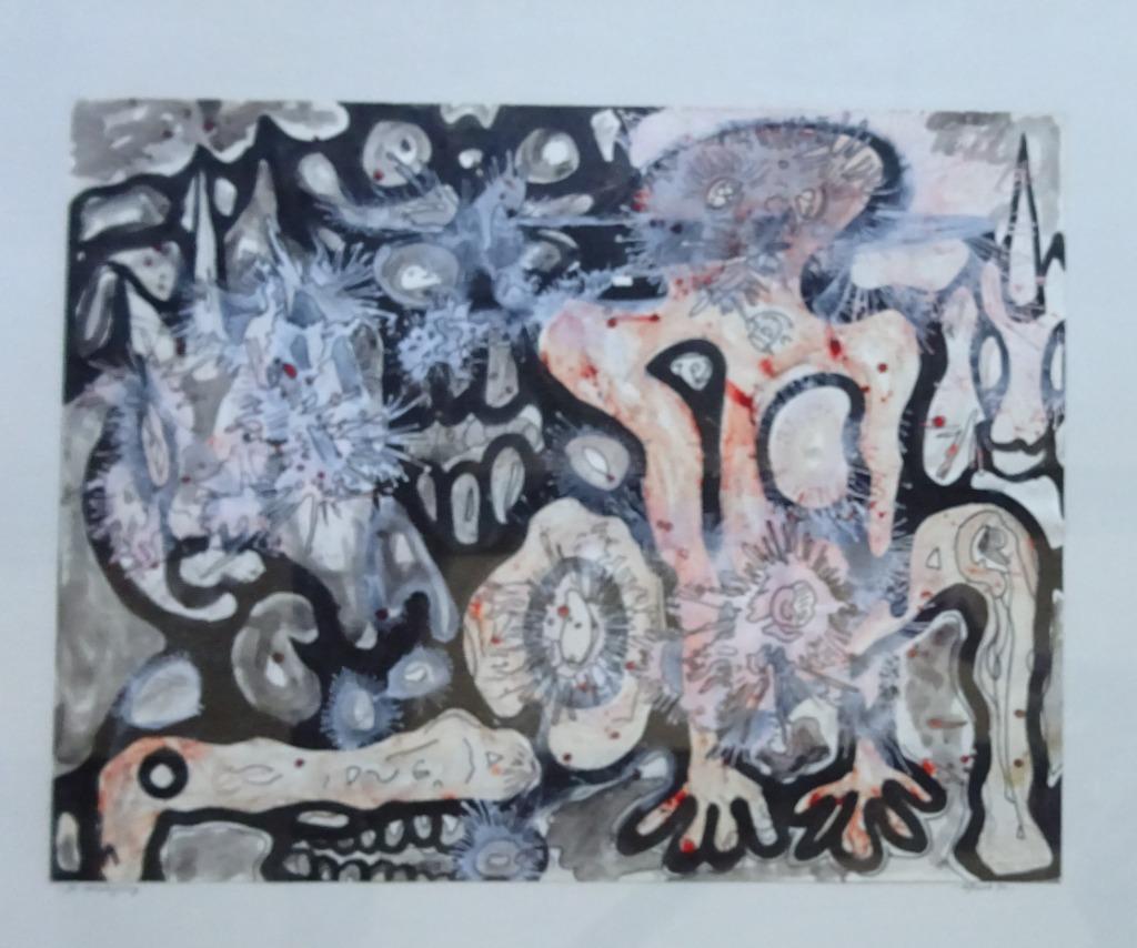 KoBass, Koen Bassez, GT, 73 x 57 cm, De verschijning '72, Antiquités & Art, Art | Peinture | Moderne, Enlèvement
