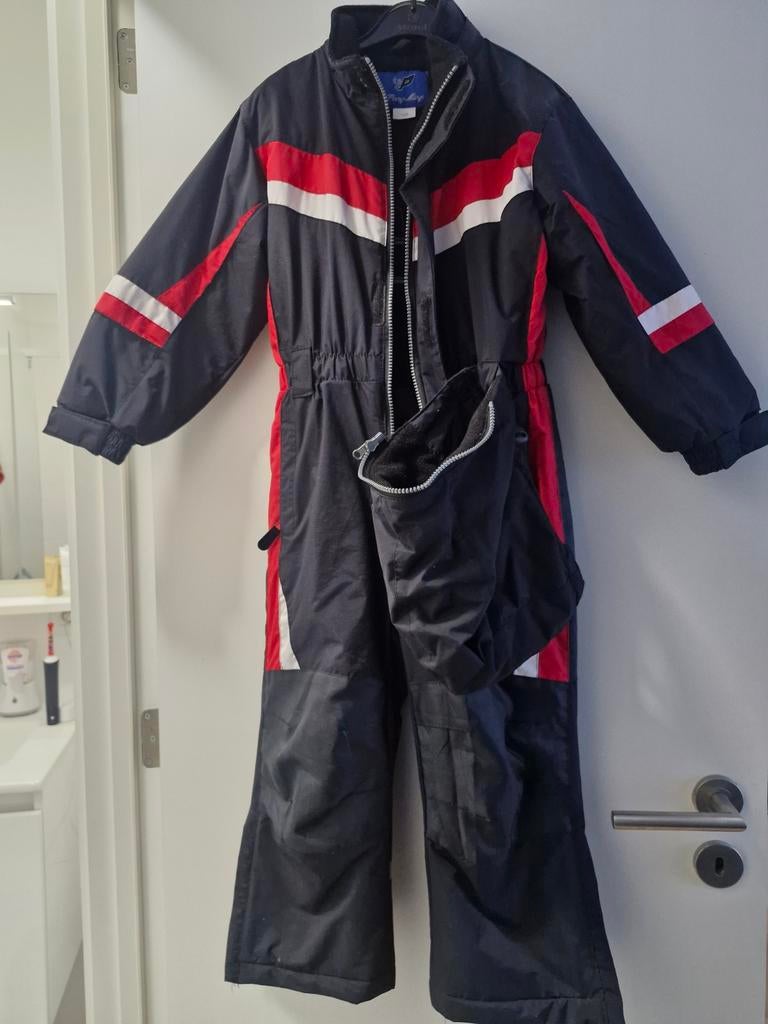 Costum ski, noir rouge, taille 122 cm, Decathlon, Enlèvement ou Envoi, Ski