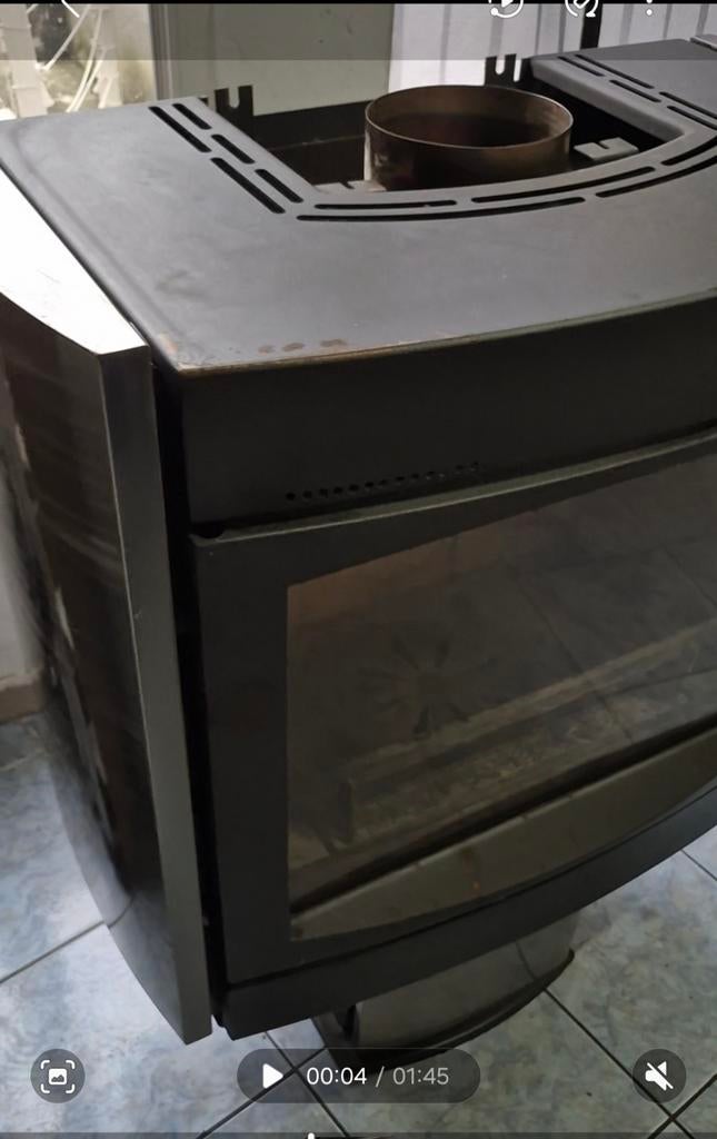 poêle à bois 12kw, Enlèvement, Utilisé