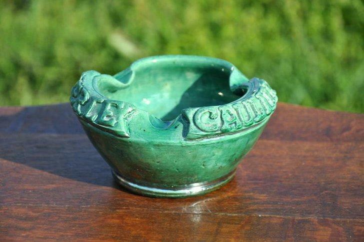 cendrier perle caulier en grès émaillé, Ophalen of Verzenden, Gebruikt