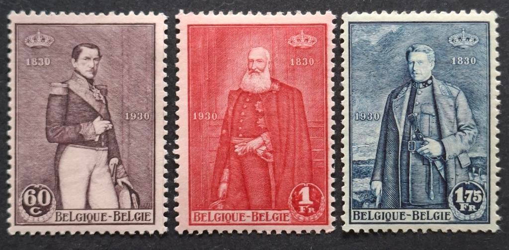 Belgique : COB 302/04 ** Indépendance 1930., Sans timbre, Neuf, Enlèvement ou Envoi, Non oblitéré