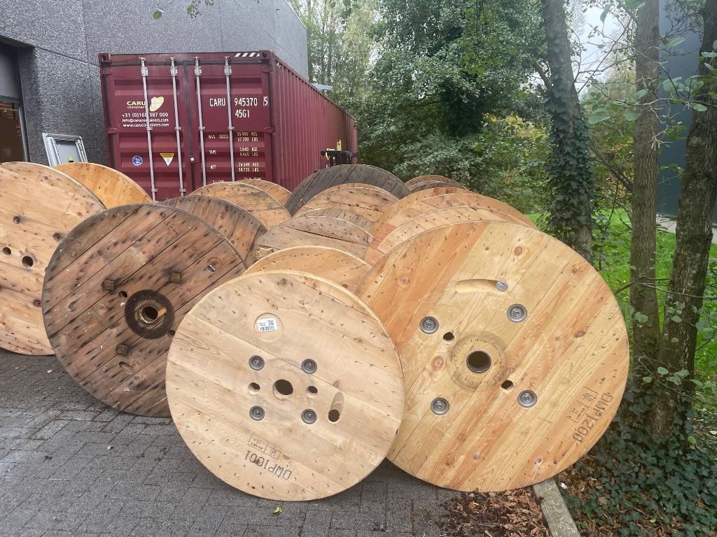 Touret en bois, Enlèvement, Utilisé, Rond, Bois