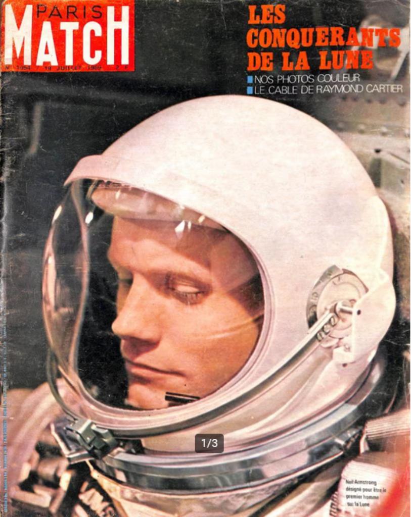 Paris Match N1054 (19 juli 1969) - Historische editie., Verzamelen, Tijdschriften, Kranten en Knipsels, Tijdschrift, 1960 tot 1980