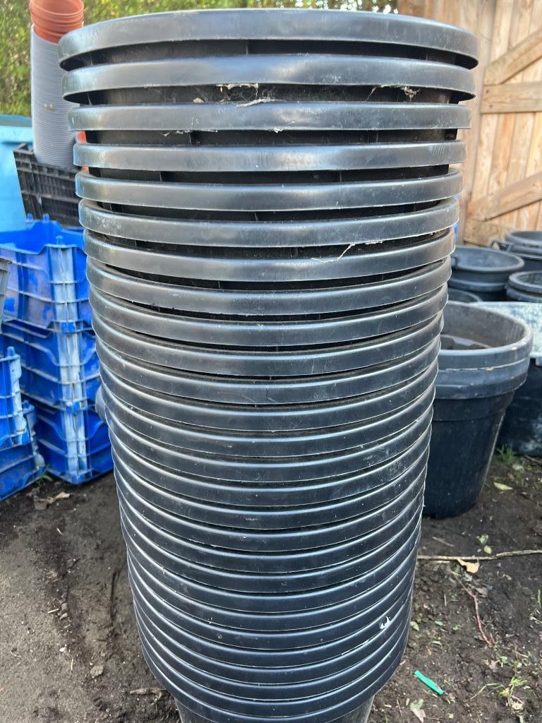 Grote plantenkuip containerpot 38 x 24 cm, Tuin en Terras, Kunststof, Rond, Zo goed als nieuw, Minder dan 40 cm