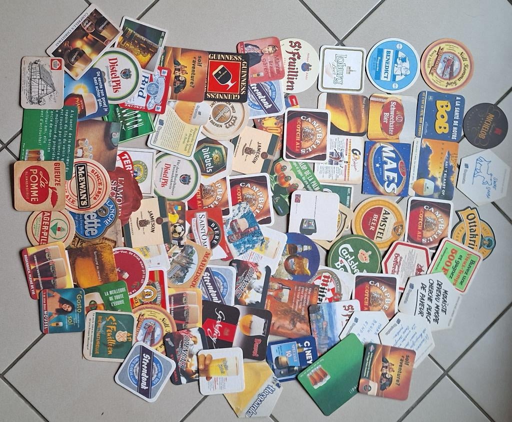 89 g onder een blok, Ophalen, Gebruikt, Viltje(s), Overige merken