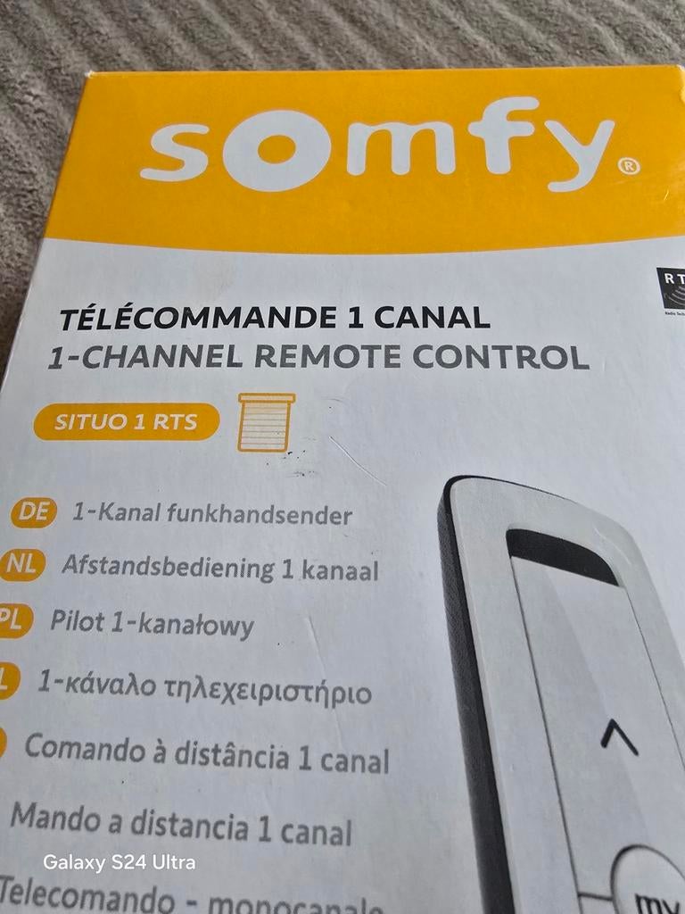 Télécommande somfy neuf, Enlèvement, Télécommande