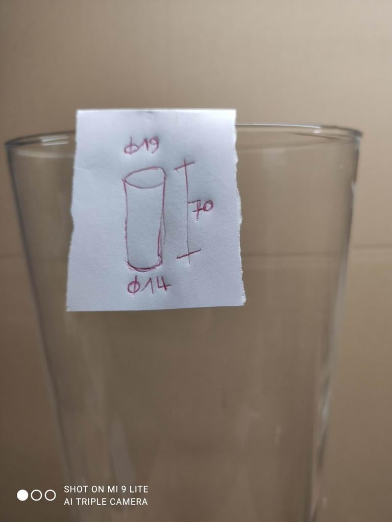 Vase en verre, Enlèvement, Comme neuf, Verre