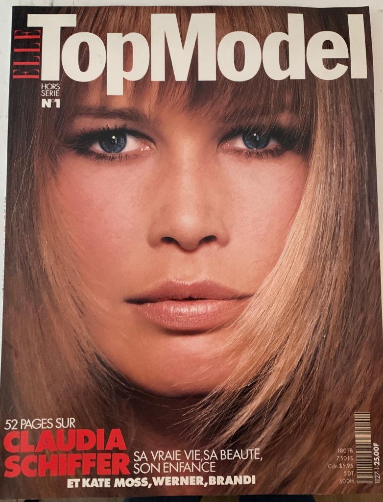 Claudia Schiffer - Elle Top Model n1, Enlèvement ou Envoi, Comme neuf, Photo ou Carte