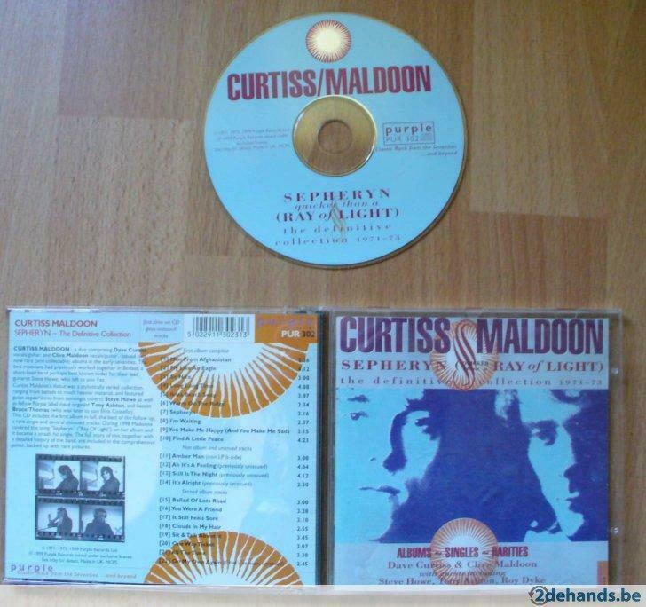 cd curtis and maldoon - ray of light + extra's deep purple, Cd's en Dvd's, Cd's | Pop, Zo goed als nieuw, Ophalen of Verzenden