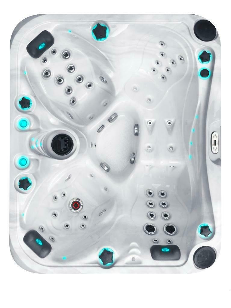 N°1 Jacuzzi 4 places.Aqua Rolling massage.Music & Aroma., Jardin & Terrasse, Neuf, 200 à 400 cm, Enlèvement ou Envoi, Moins de 200 cm
