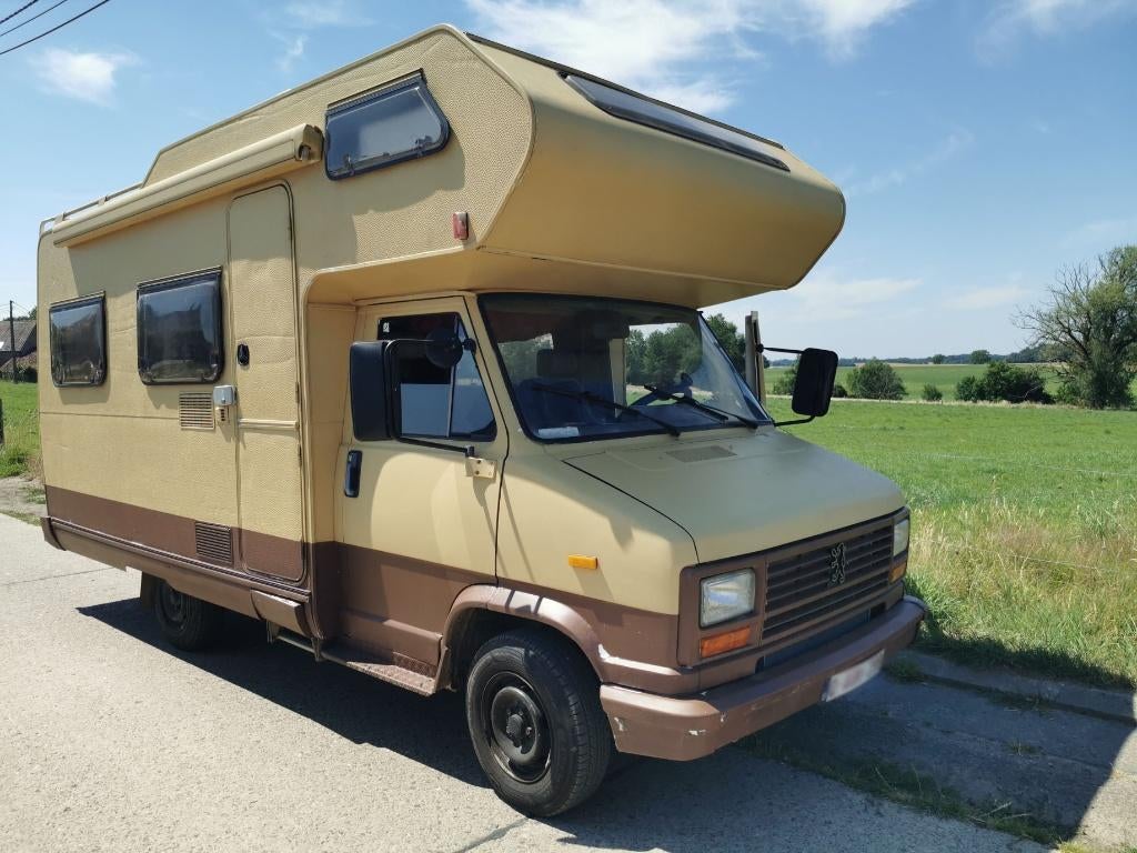 Hymer HYMER B544 — J5 2.5D oldtimer (1989), Caravans en Kamperen, Koelkast, Standaard zit, Alkoof, Ringverwarming