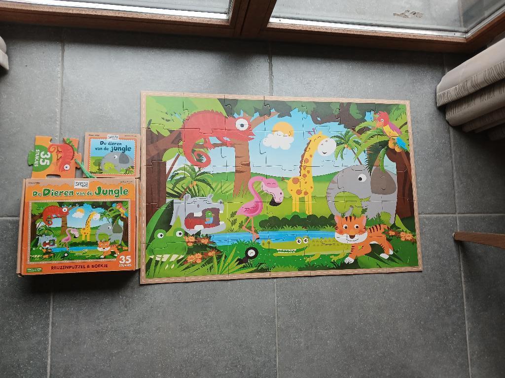 Puzzel De dieren van de jungle, Enfants & Bébés, Jouets | Puzzles pour enfants, Utilisé, 2 à 4 ans, 10 à 50 pièces, Enlèvement ou Envoi