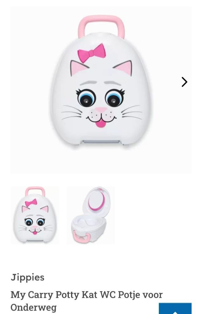 My carry potty meeneemplaspotje poes, Ophalen of Verzenden, Zo goed als nieuw, Overige typen, Overige merken