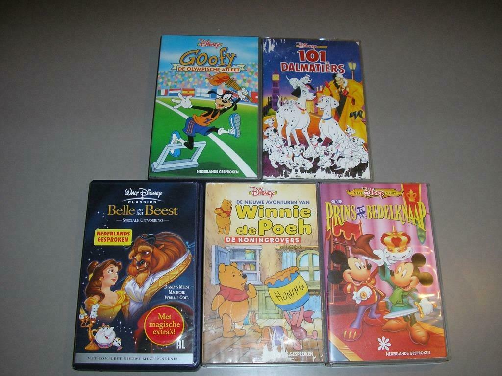 8 VHS Disney videofilms voor kinderen, Vanaf 6 jaar, Ophalen of Verzenden, Tekenfilms en Animatie, Tekenfilm