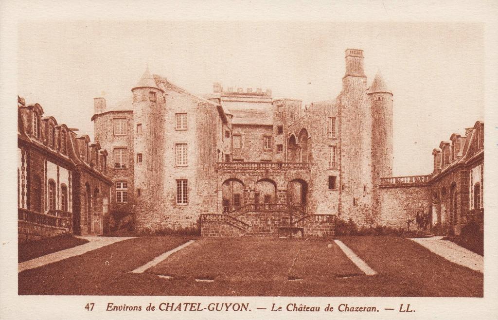 1925 - FRANKRIJK - Loubeyrat: Château de Chazeron, Verzenden, 1920 tot 1940, Ongelopen, Frankrijk