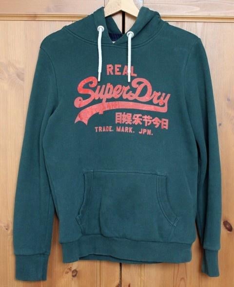 Sweat à capuche SuperDry vert foncé - taille 40, Taille 38/40 (M), Enlèvement ou Envoi, Superdry, Comme neuf