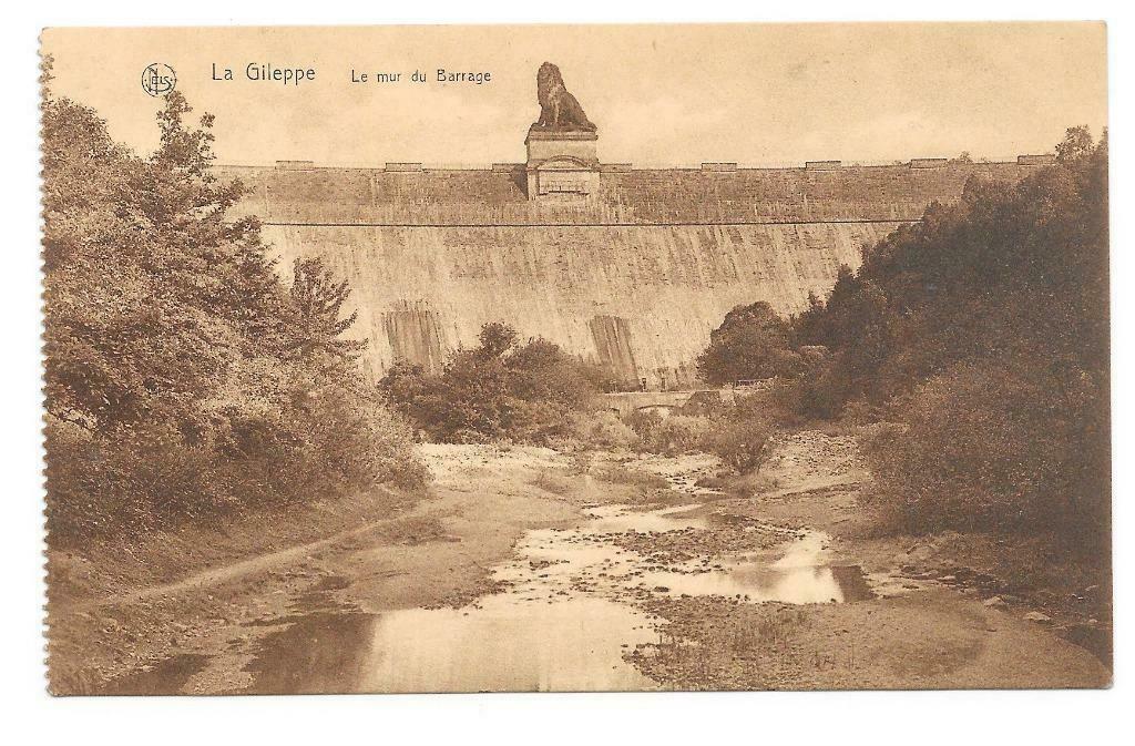 La Gileppe Le Mur du Barrage, Ophalen of Verzenden, Ongelopen, Luik