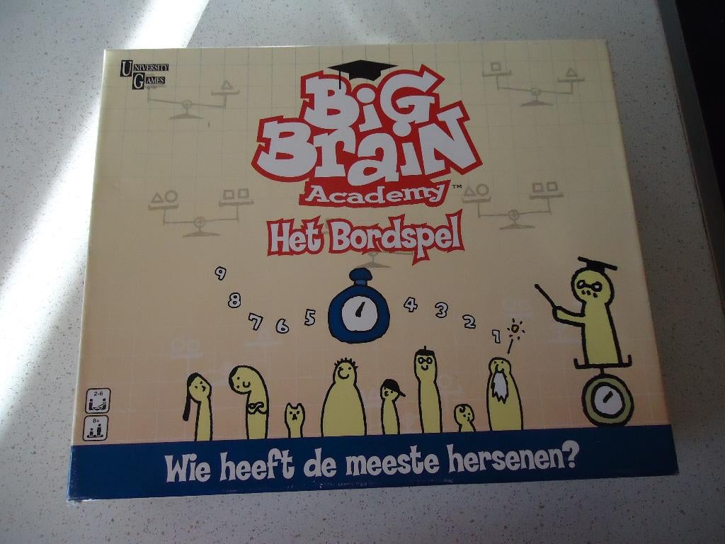 "BIG BRAIN Adademy het Bordspel" van University Games., Een of twee spelers, Ophalen of Verzenden, Zo goed als nieuw, University games