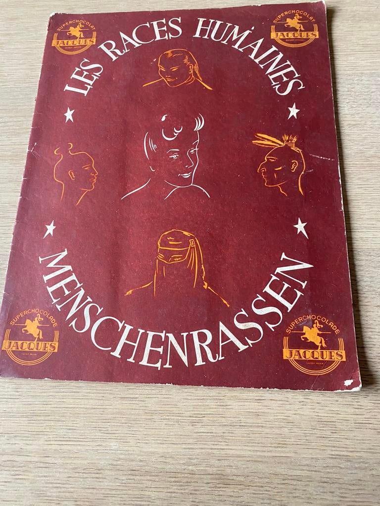 Album Chromos (de menselijke rassen) chocolade Jacques, Ophalen, Zo goed als nieuw