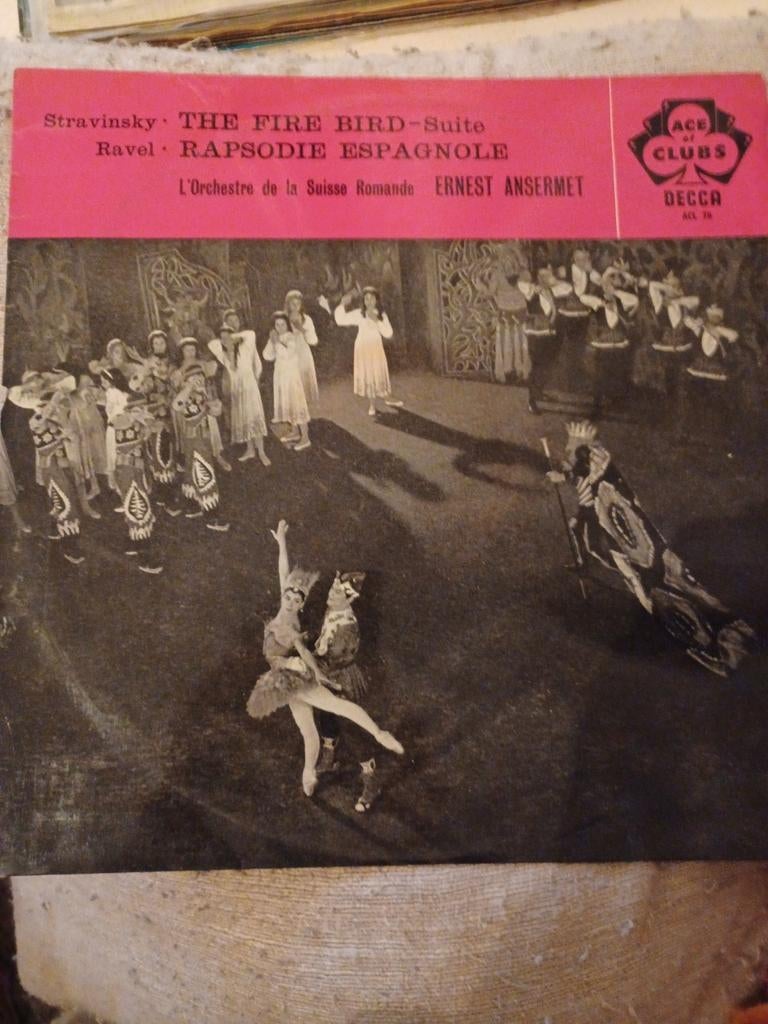 LP vintage Stravinsky Fire bird Ravel Rhapsodie espagnole m, CD & DVD, Enlèvement, Utilisé