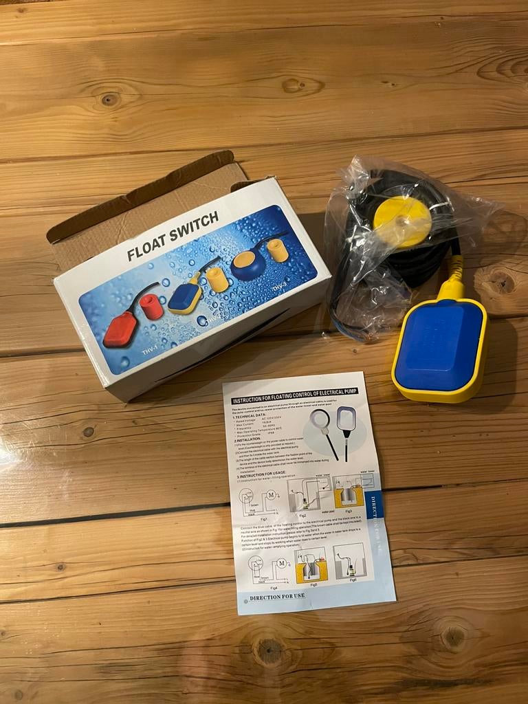 Float Switch voor dompelpomp, Ophalen of Verzenden, Zo goed als nieuw, Dompelpomp