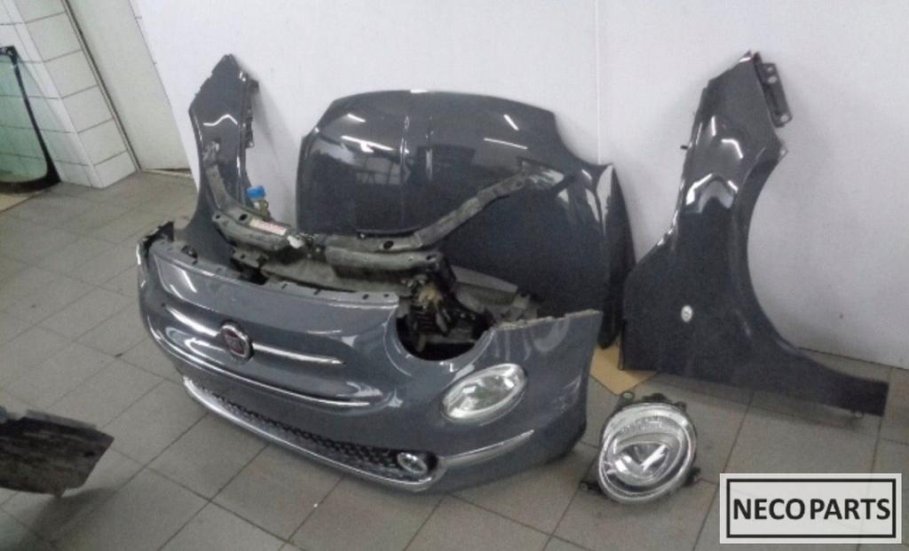 FIAT 500 FACELIFT VOORKOP BUMPER KOPLAMP ALLES LEVERBAAR !!!, Auto-onderdelen, Carrosserie, Achterklep, Fiat, Achter, Gebruikt